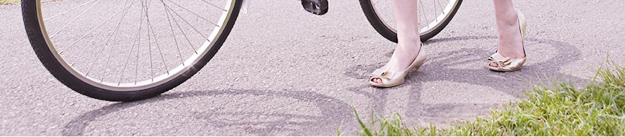自転車の影
