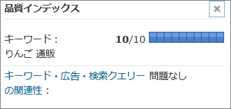品質インデックス