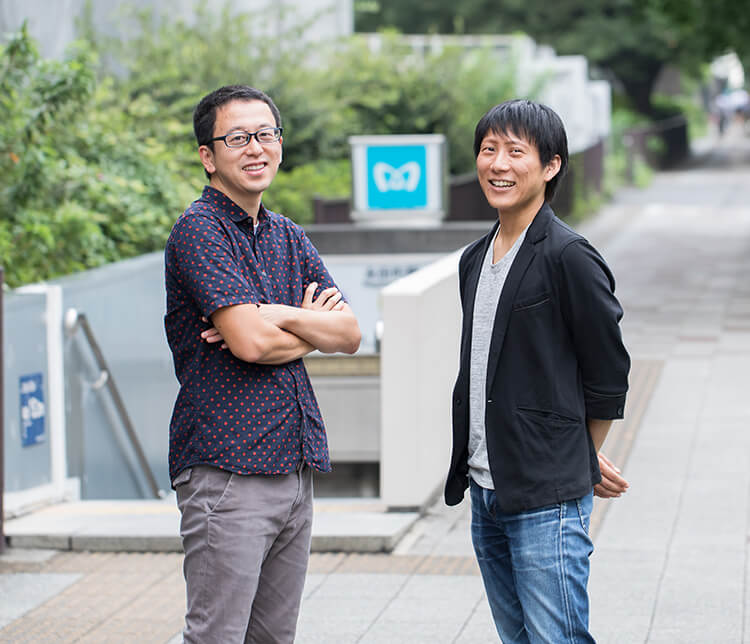 ヤフージャパン研究所の坪内と、テクノロジーシステム統括本部の丸山の画像