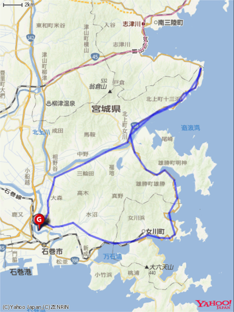 北上フォンドコースマップの画像