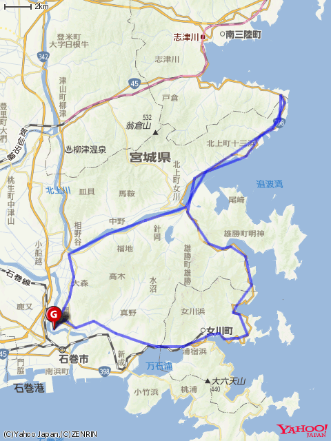 北上フォンドコースマップの画像
