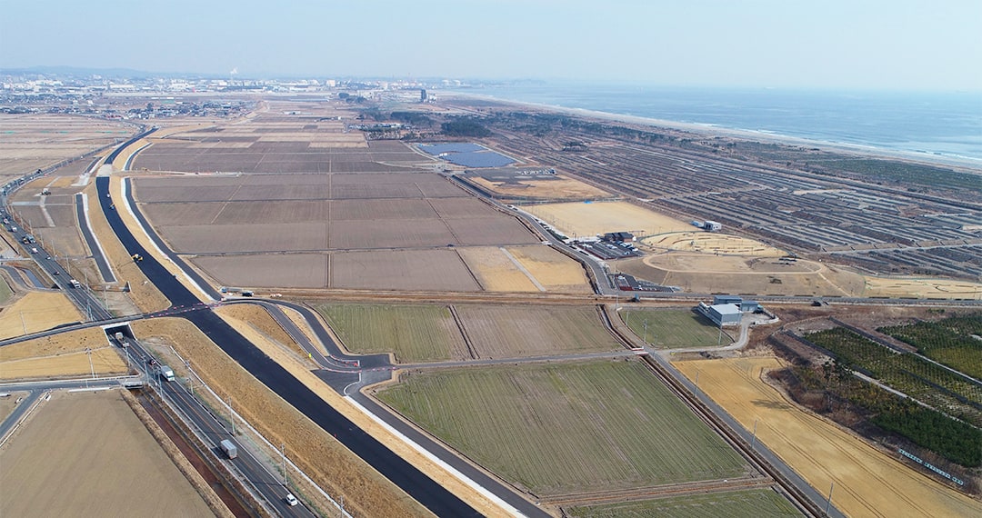 写真:東部復興道路の風景