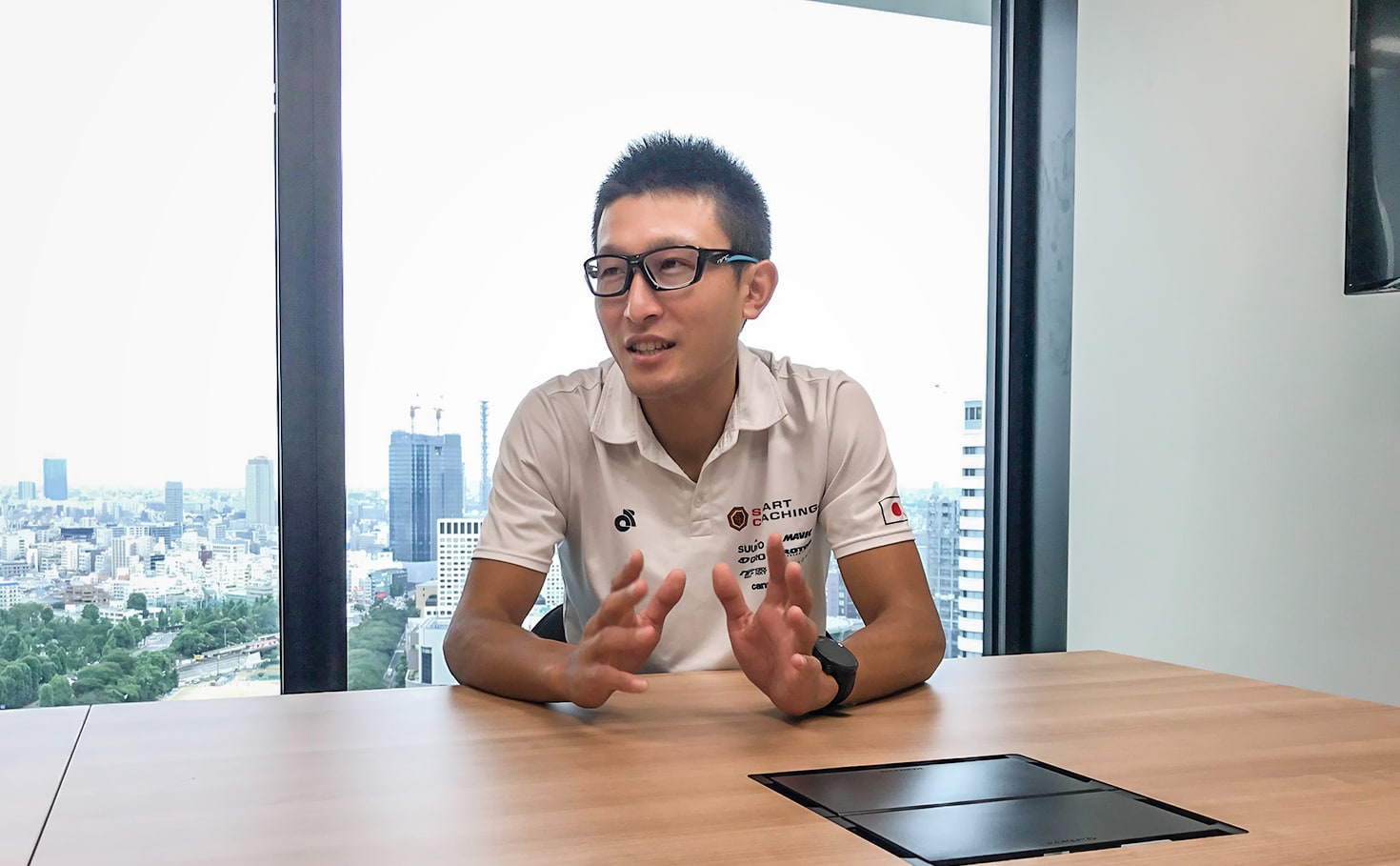 写真:解説する安藤隼人さん