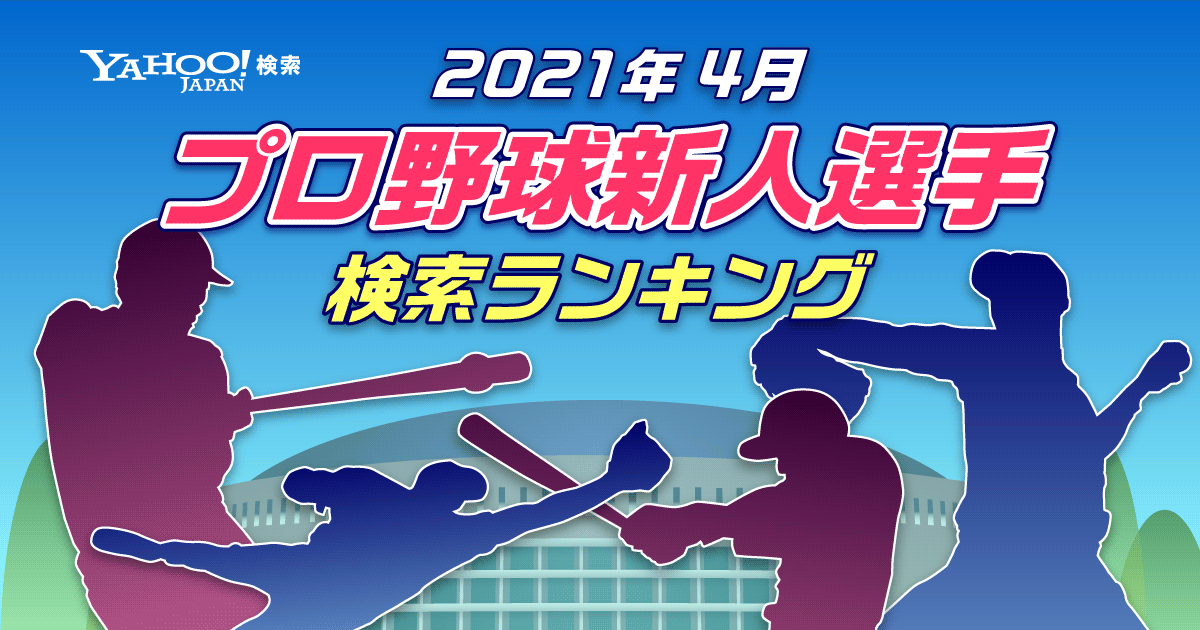 Yahoo 検索 2021年4月の プロ野球新人選手 検索ランキング を発表 1位は阪神タイガース佐藤輝明選手 ヤフー株式会社