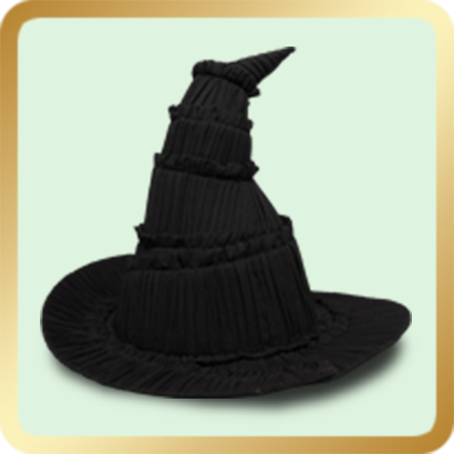 エルファバの実物大帽子