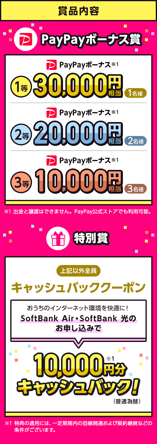 毎日くじでPayPayボーナス最大3万円相当当たる！ - Yahoo!ズバトク