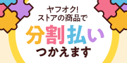 ヤフオク!ストアの商品で分割払い使えます!