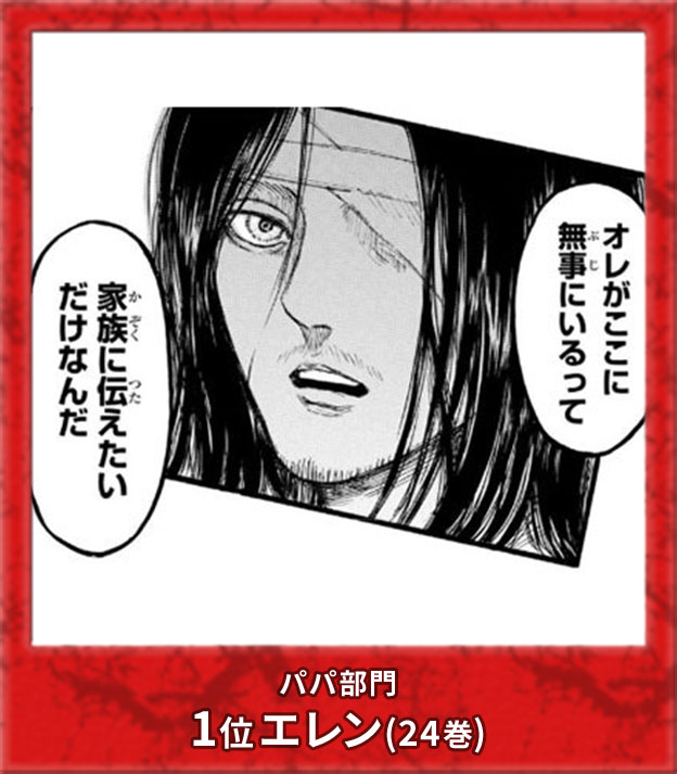 パパ部門1位 エレン