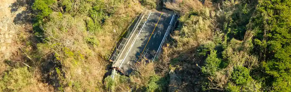 土砂崩れの写真