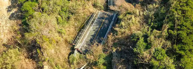 土砂崩れの写真