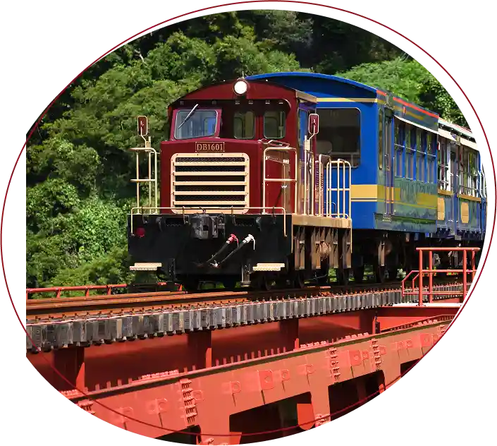南阿蘇鉄道トロッコ列車ゆうすげ号の写真