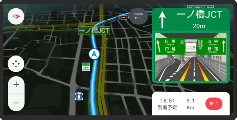 「ナビ中のSDL」イメージ