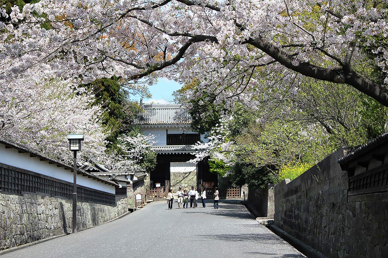 飫肥城の大手門(日南市提供)