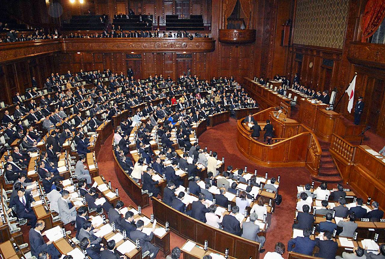 国会議事堂内にある衆院の議場