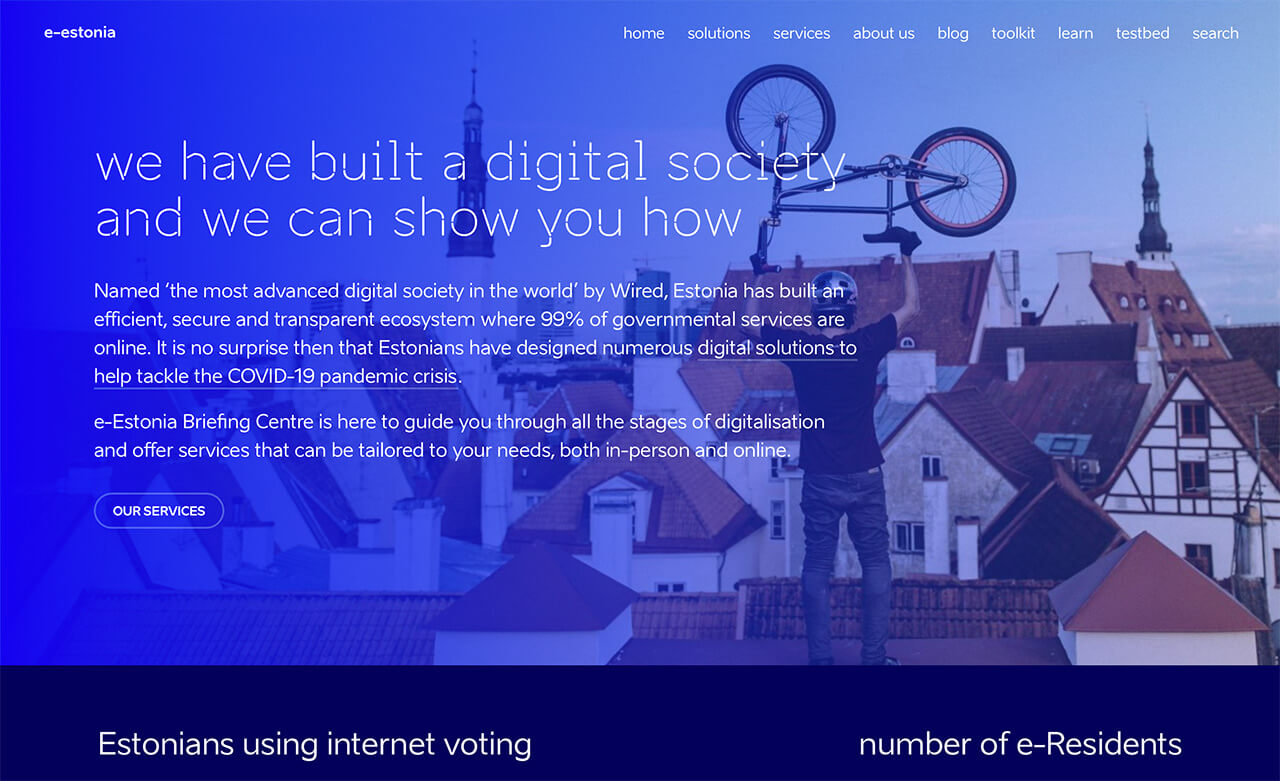e-estonia WEBサイト
