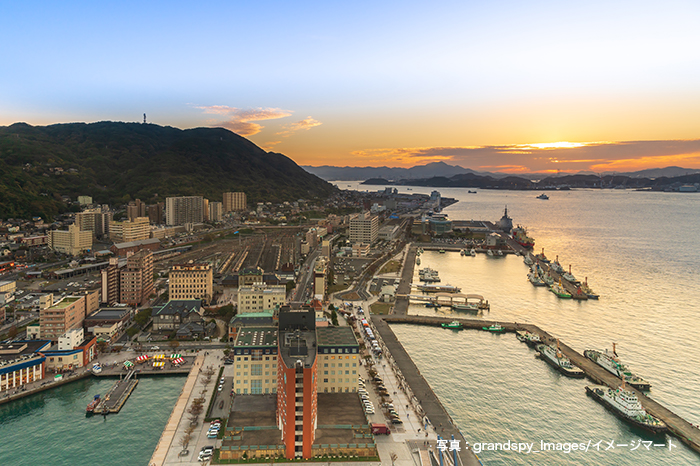門司港レトロの夕景