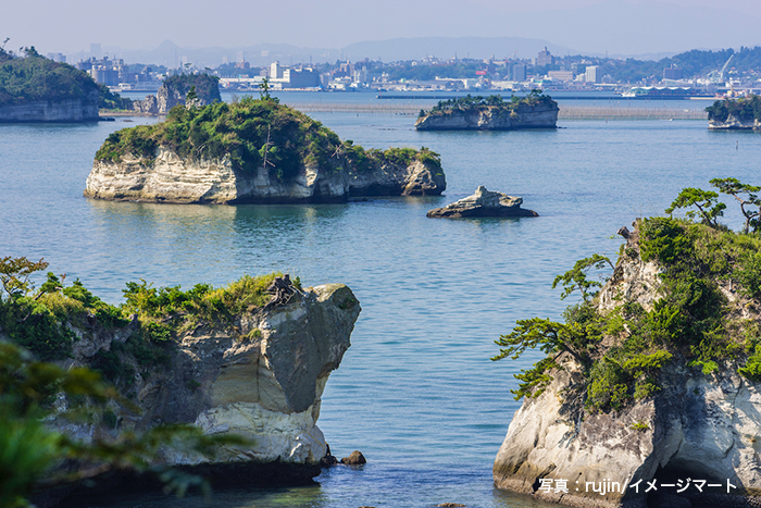 宮城県松島湾浦戸諸島の桂島