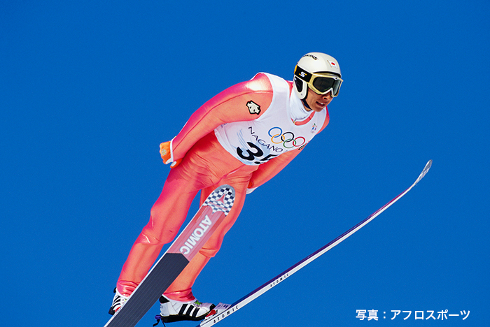 長野五輪は日本選手団の主将として出場した