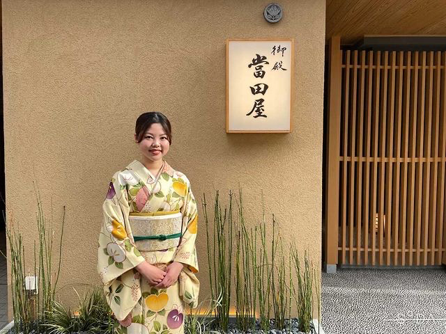 御殿 當田屋(ごてん とうでや)を切り盛りする若女将 栗田もも乃さん