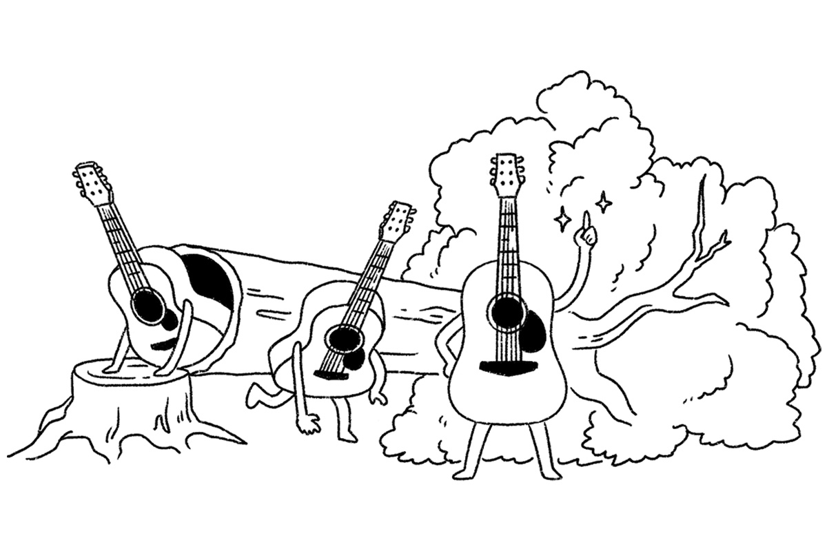 「昔は木でギターを作っていた」と言わせないために。米ギターメーカーの革新的木材利用法 