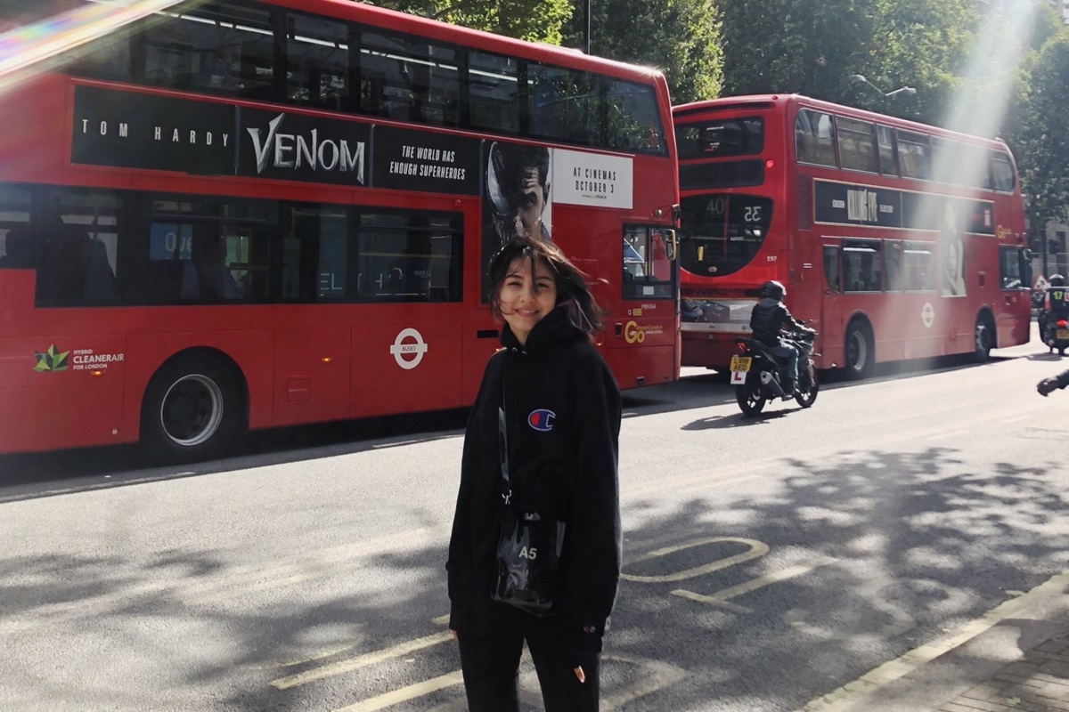 ロンドンに留学中の長谷川さん