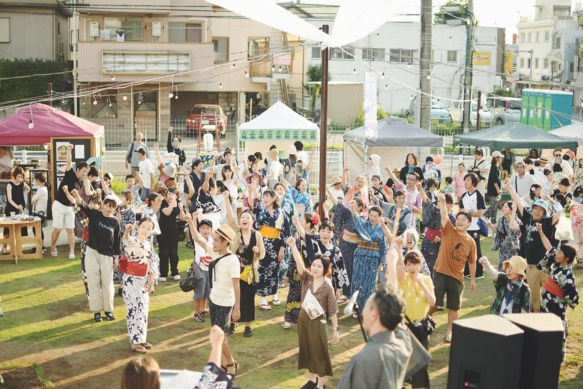 2024年の「みどりまち盆踊り」の様子