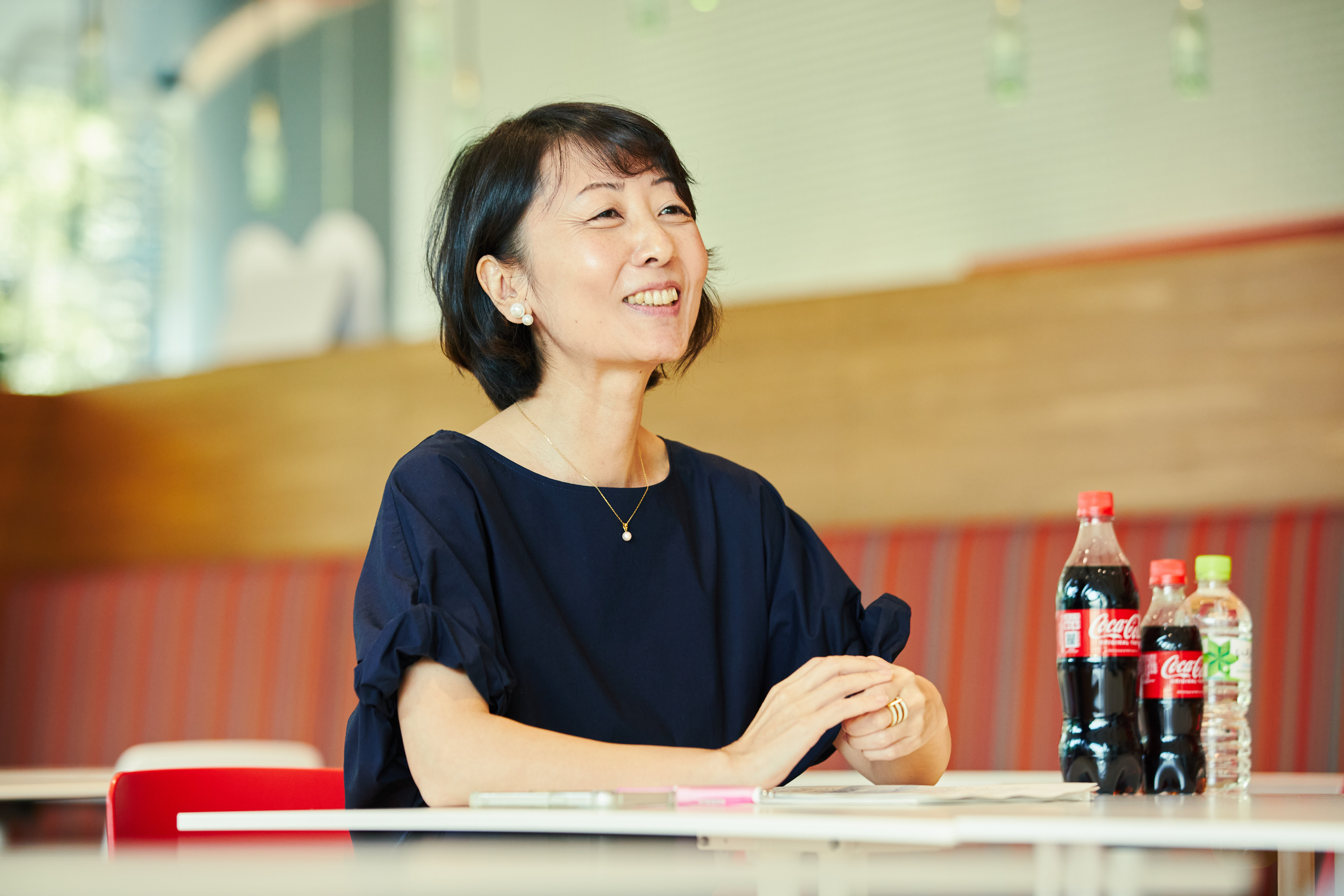 インタビューに答える田口美穂さん