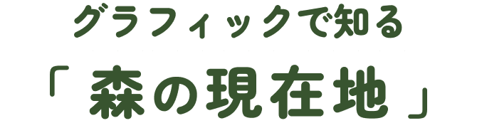 グラフィックで知る「森の現在地」