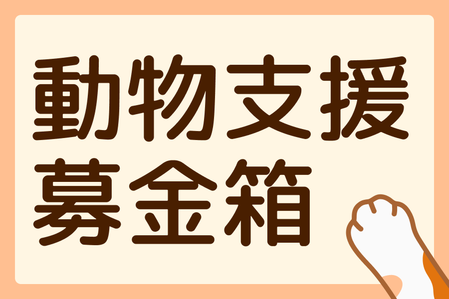 動物支援募金箱