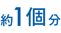 約1個分