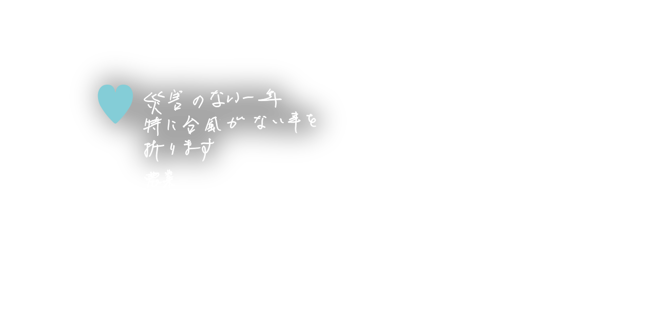 災害のない一年 特に大風がない事を祈ります 農業 2019.12.20. 岩手県陸前高田市