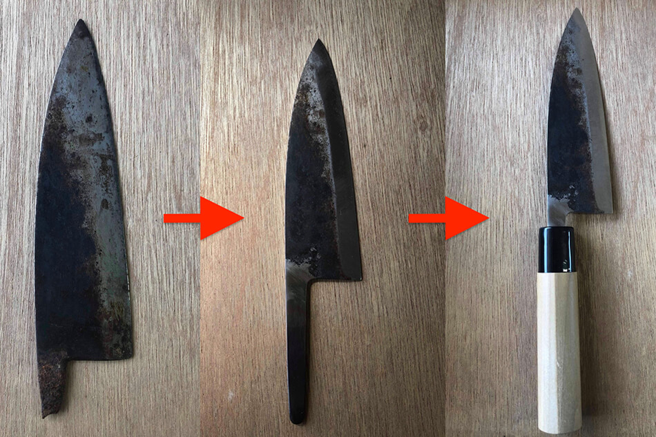包丁を研ぐ