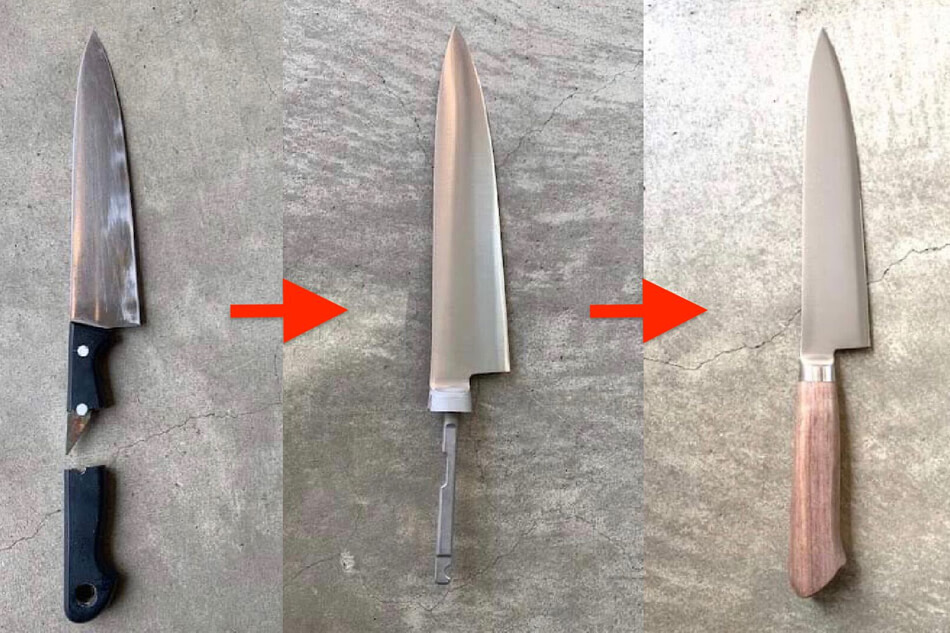 包丁を研ぐ