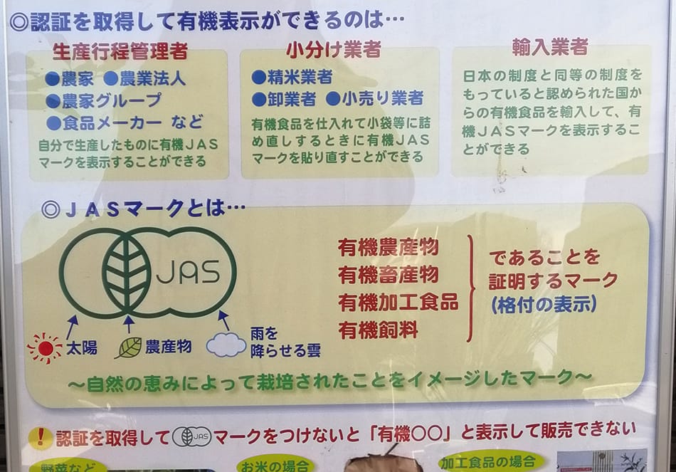 日本の有機栽培の基準、有機JASの今を知る