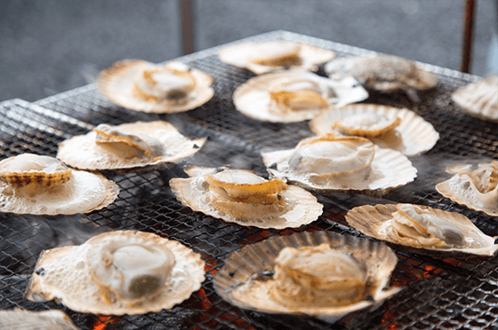写真:ホタテ焼き