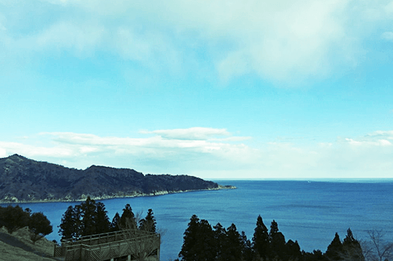 写真:おしか御番所公園の風景