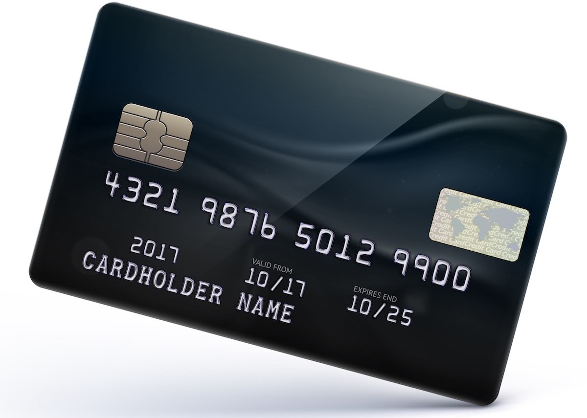 黒いクレジットカードの画像