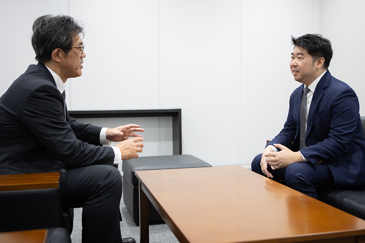 田中氏とワン氏