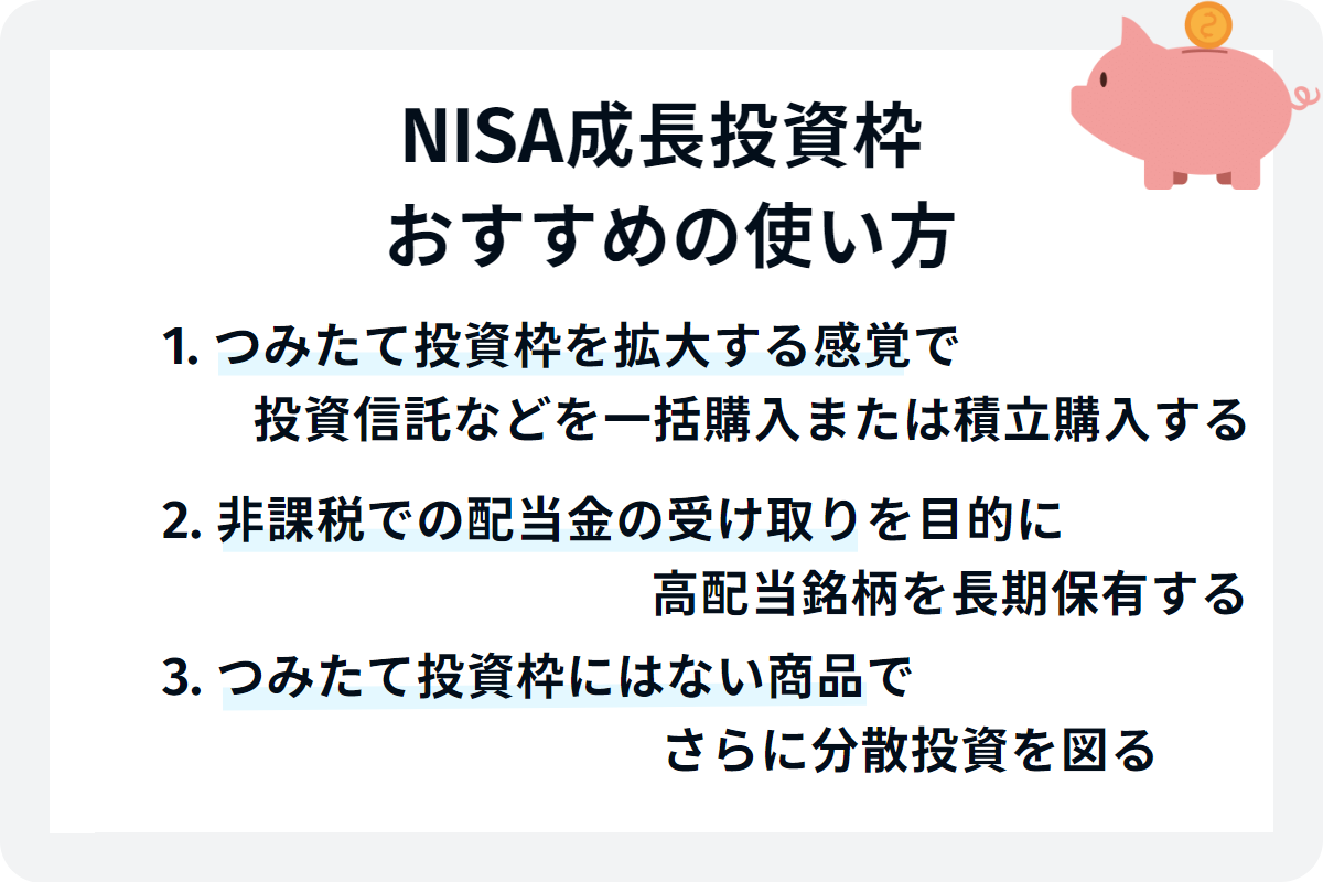 NISA成長投資枠のおすすめの使い方