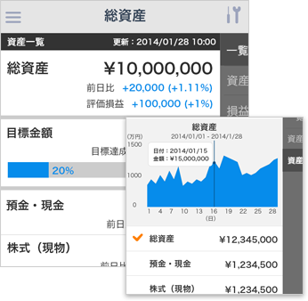 資産管理キャプチャ