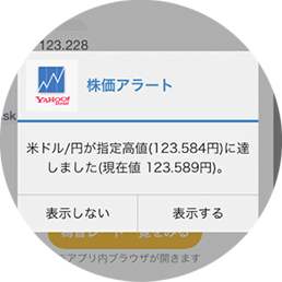 株価アラート通知キャプチャ