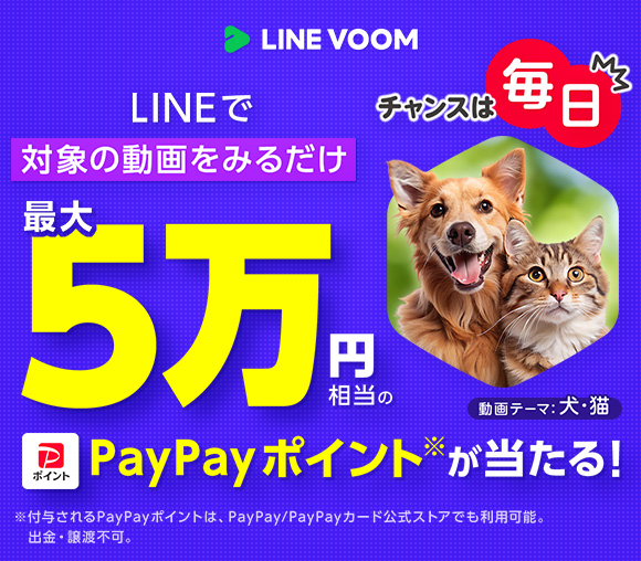 毎日引ける！ LINE VOOMスタンプ