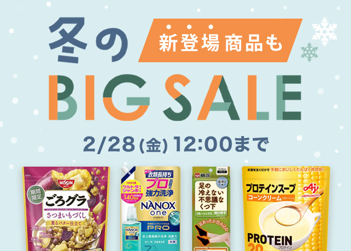 冬のBIGSALE(-2/28 11:59)