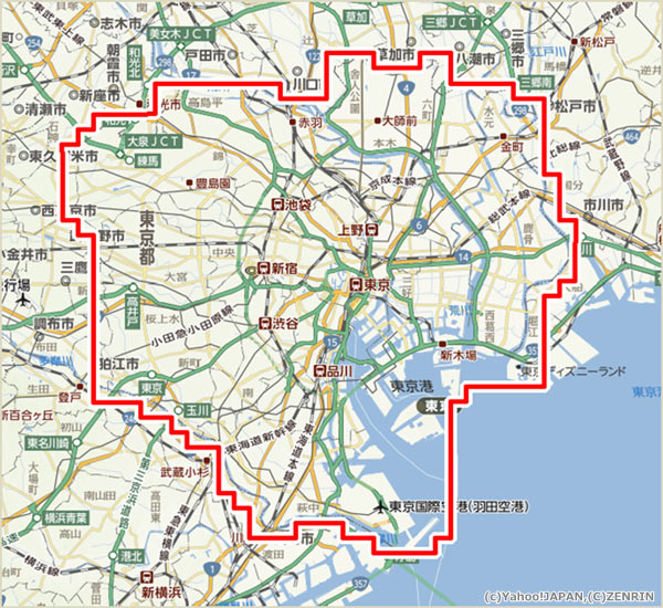 ヤフー東京地図 東京都 地図 わかりやすい 東京 マップ 日本 地図
