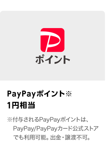 PayPayポイント　1円相当　期間：2024年3月1日～2024年3月31日