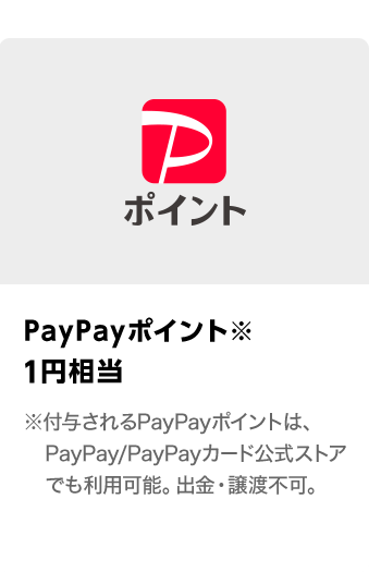 PayPayポイント　1相当　期間：2024年5月1日～2024年5月31日