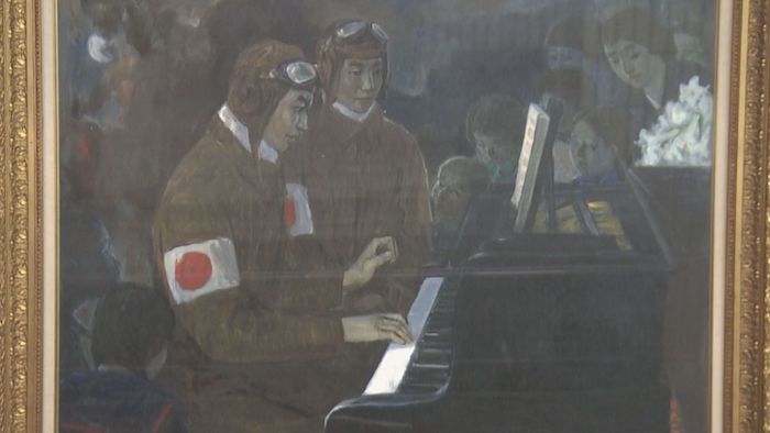 ピアノのエピソードが描かれた絵画
