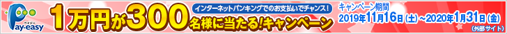 Pay-easy2019冬キャンペーン