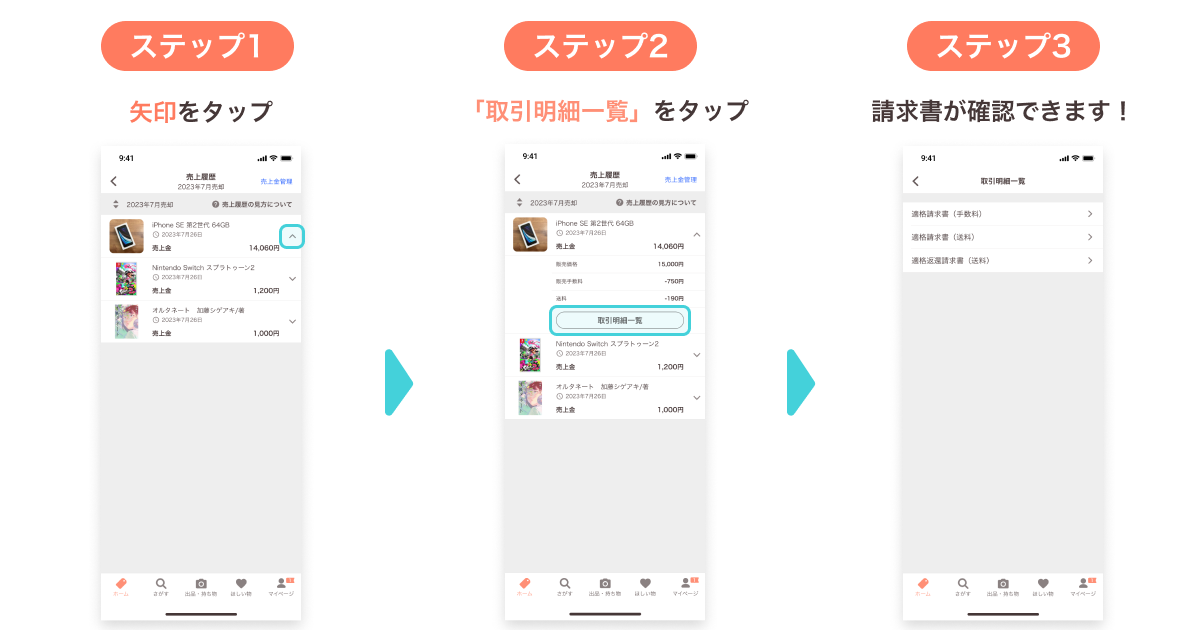 売上履歴