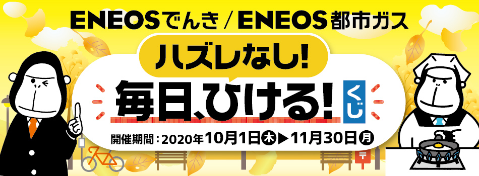 ENEOSでんき/ENEOS都市ガスのお申し込みでポイントをもらおう！